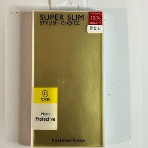 Super Slim Black iPhone 12/12 Pro Protective Case with Handle Strap